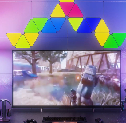 qualité La triangle magique LED allume la lumière changeante de RVB de contact du sens DIY de couleur intelligente de triangle usine